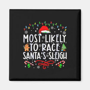 Aimant Le Plus Susceptible De Courir Le Traîneau De Noël