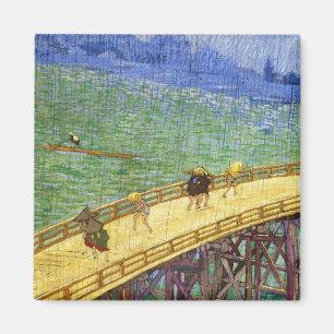 Aimant Le Pont dans la pluie Vincent van Gogh fine art