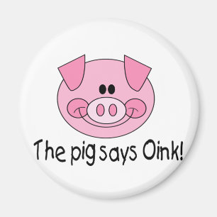 Aimant Le porc indique krouik-krouik