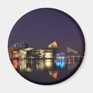 Aimant Le port intérieur de Baltimore la nuit