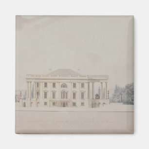 Aimant Le Portico Sud de la Maison du Président, 1807