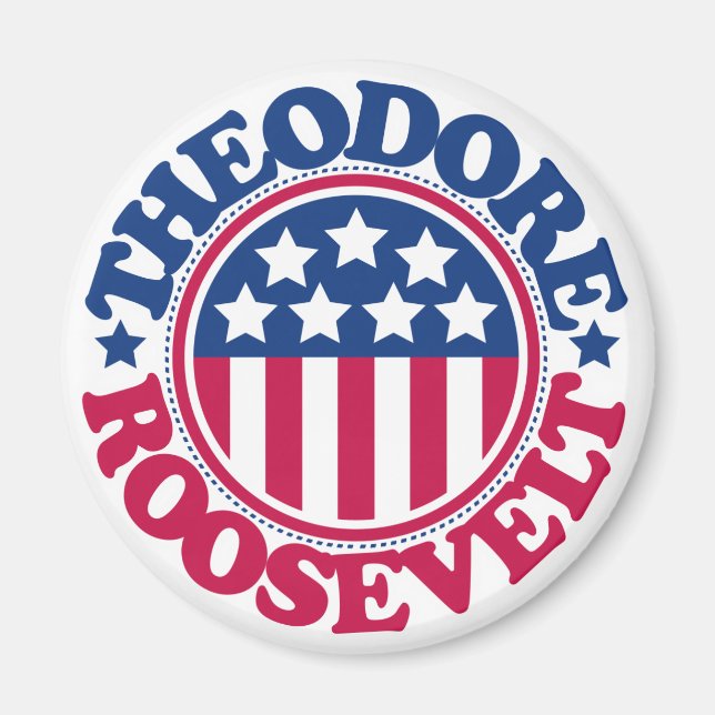 Aimant Le président américain Theodore Roosevelt (Devant)
