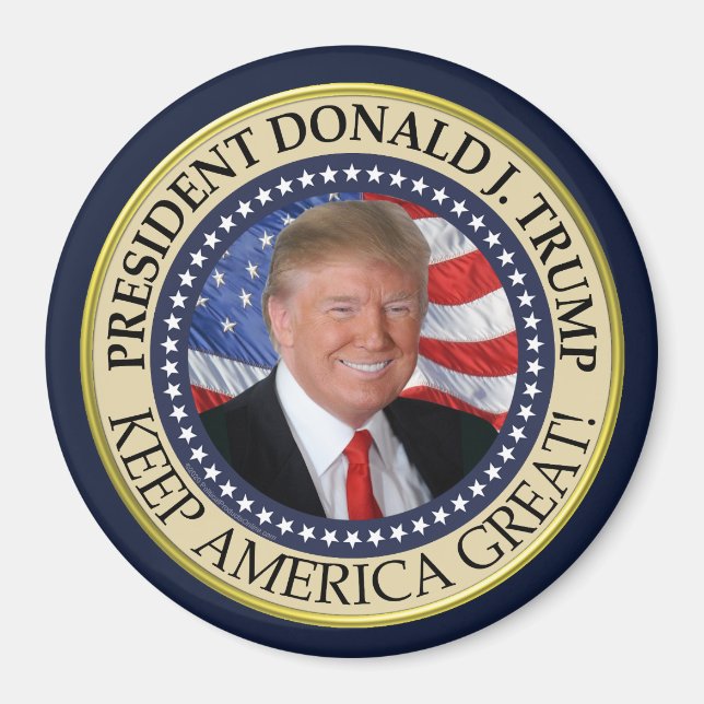Aimant Le président Donald Trump 2020 garde l'Amérique gr (Devant)