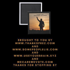 Aimant Le président Merci Joe Biden