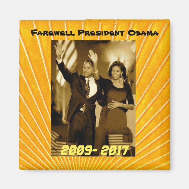 Aimant Le président Obama et la première dame Michelle Ob (Devant)