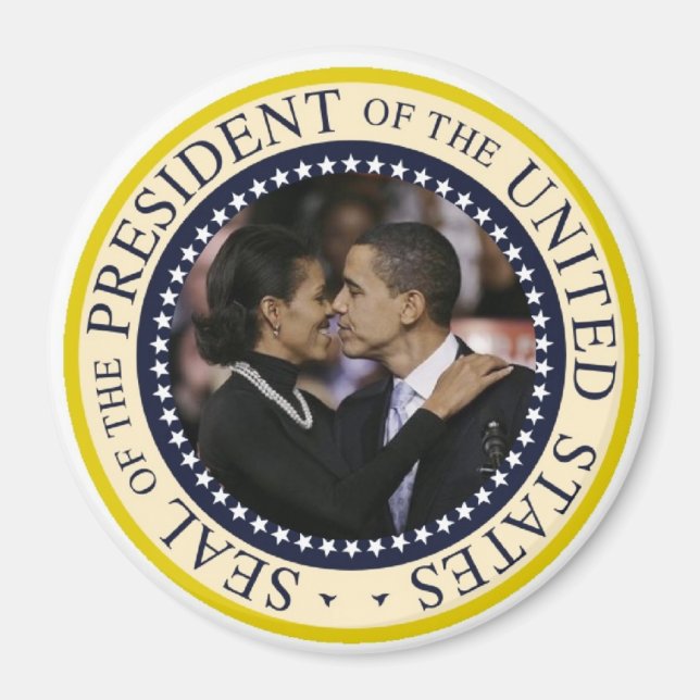 Aimant Le président Obama garde un gros 3 pouces (Devant)