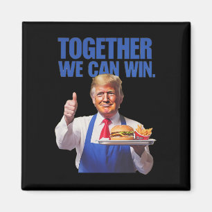 Aimant Le président Trump fait des frites