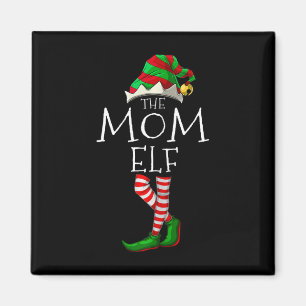 Aimant Le Pyjama de la famille maman Elf Fun Christmas Ma