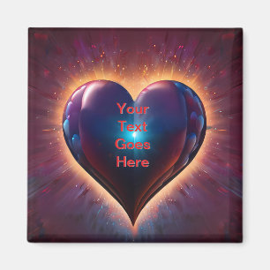 Aimant "Le rayon d'amour : vous illuminez mon coeur" Frig