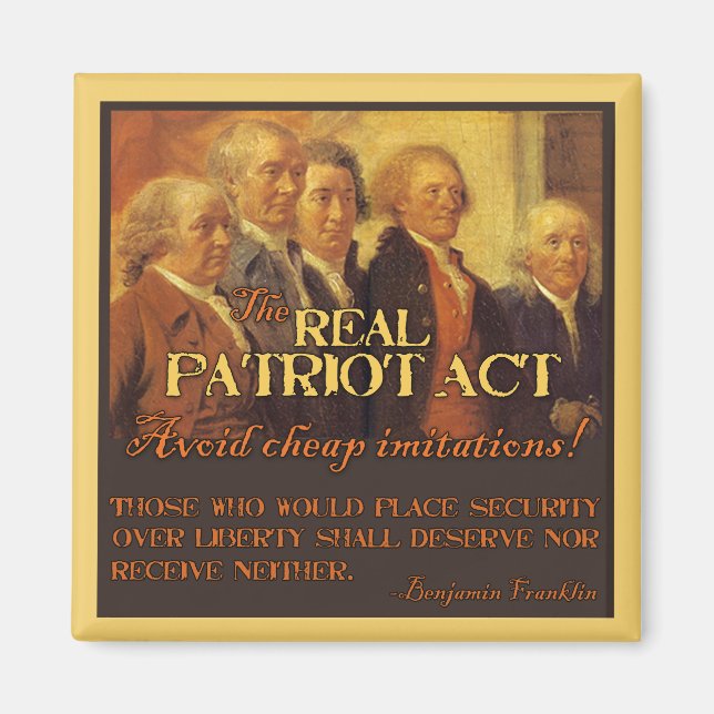 Aimant Le Real Patriot Act, Les Pères Fondateurs (Devant)