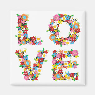 Aimant Le ressort d'AMOUR fleurit l'aimant