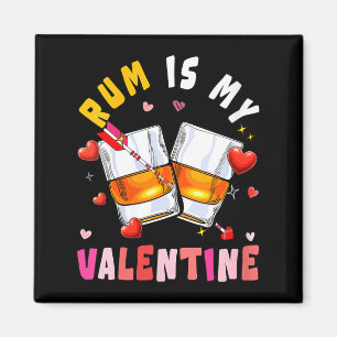 Aimant Le rhum des femmes est mon cœur de la Saint-Valent