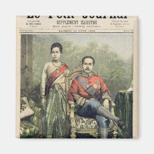 Aimant Le roi et la reine du Siam