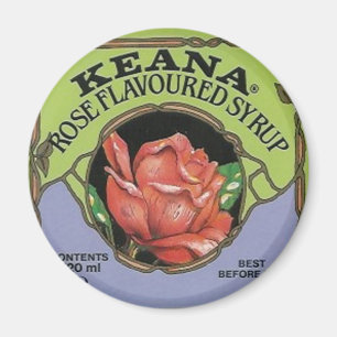 Aimant le rose de keana a assaisonné l'aimant d'étiquet