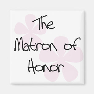 Aimant Le rose en pastel fleurit dame de honneur