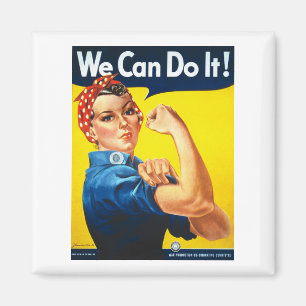 Aimant Le Rosy des Femmes, le T-shirt Riveter - Nous pouv