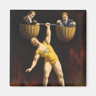 Aimant Le Sandow Weightlifter culturisme, poids humain