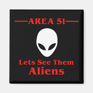 Aimant Le secteur 51 laisse les voir des aliens drôles