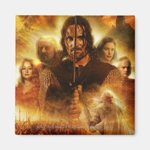 Aimant LE SEIGNEUR DES ANNEAUX : Poster de film ROTK Arag