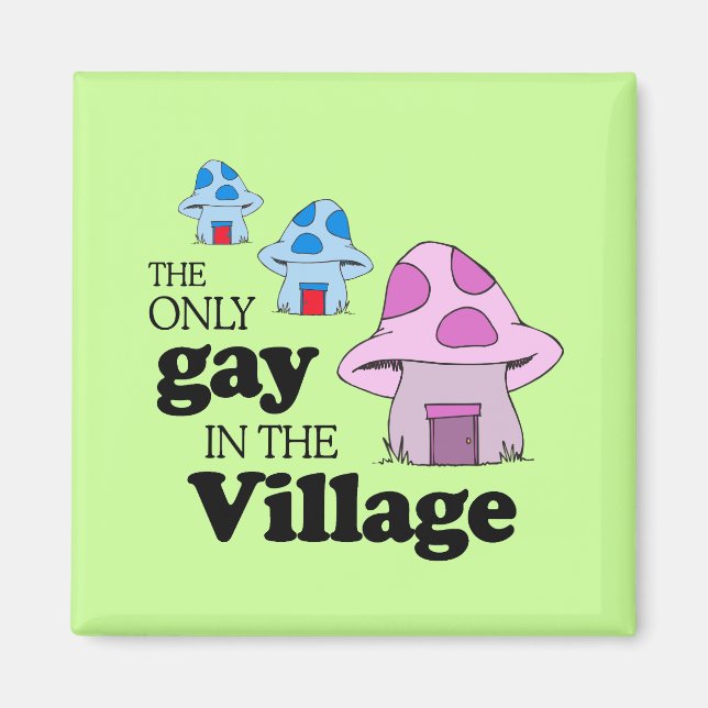 Aimant Le seul gay du village (Devant)