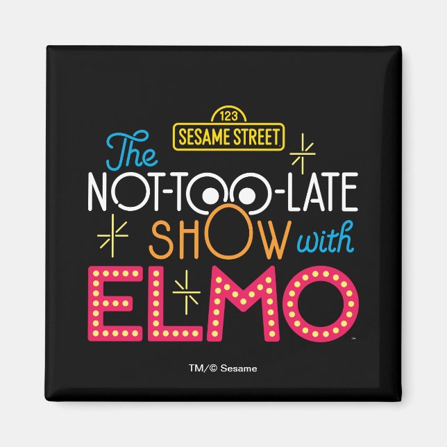 Aimant Le show pas trop tard avec Elmo (Devant)