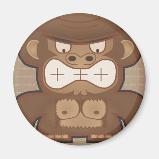 Aimant Le singe âne en colère - Muet