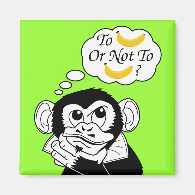 Aimant Le singe de Shakespeare (Devant)