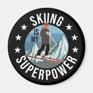 Aimant Le Ski Est Mon Superpouvoir