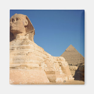 Aimant Le sphinx et la pyramide de Khafre, Gizeh