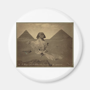 Aimant Le sphinx et les pyramides en Egypte circa 1867