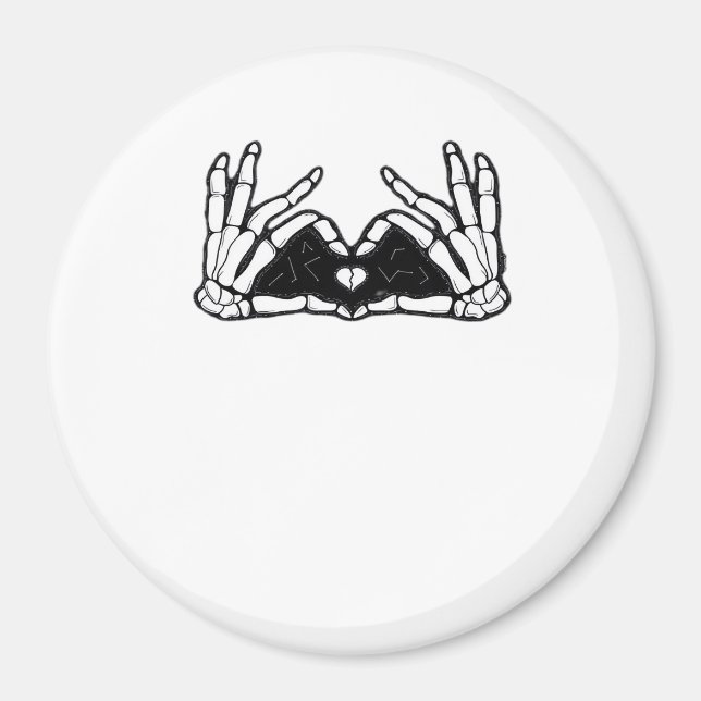 Aimant Le Squelette Met La Tête D'Un Coeur (Devant)