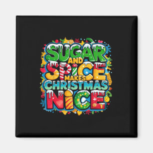 Aimant Le Sucre Et L'Épice Font Noël Joli Noël Rétro
