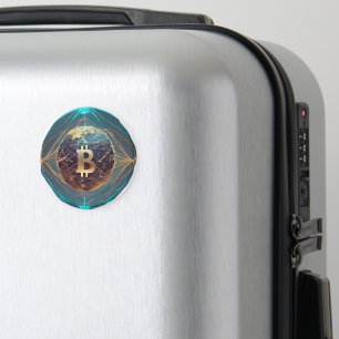 Aimant Le symbole de la révolution bitcoin de Golden