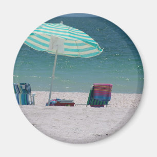 Aimant Le temps de plage est près