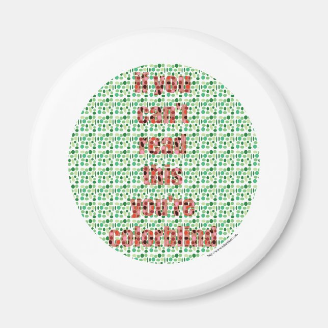 Aimant Le test Colorblind (Devant)