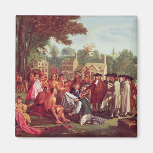 Aimant Le Traité de William Penn avec les Indiens en 168