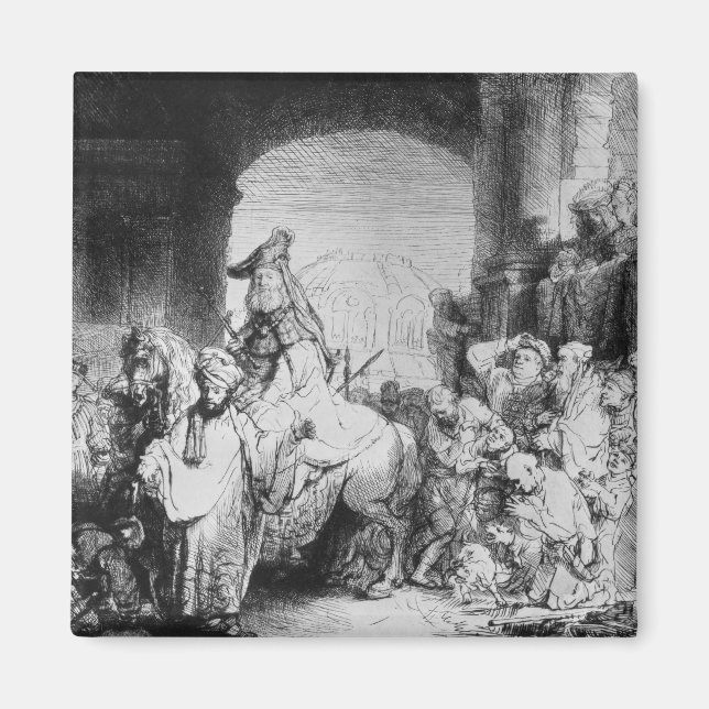 Aimant Le triomphe de Mordecai, vers 1640 (Devant)