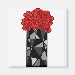 Aimant Le vase n fleurit l'aimant