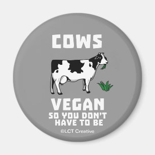 Aimant Le végétalien ainsi vous de vaches ne doivent pa