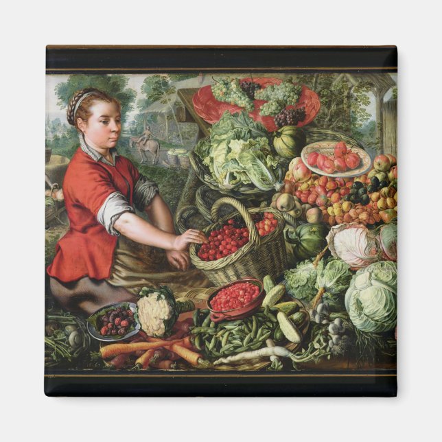 Aimant Le vendeur de légumes (Devant)