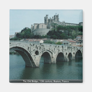 Aimant Le vieux pont, 13ème siècle, Beziers, France