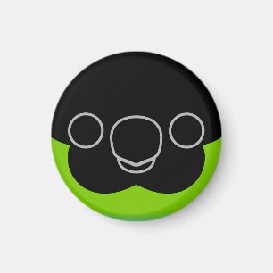 Aimant Le visage d'une perruque de Nanday