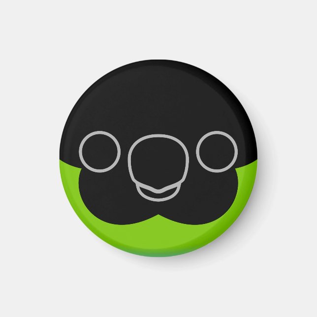 Aimant Le visage d'une perruque de Nanday (Devant)