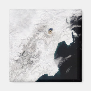 Aimant Le volcan Shiveluch dans le kraï de Kamchatka, Rus