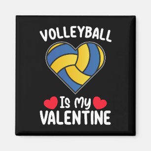 Aimant Le volley-ball est mon sport de Saint Valentin
