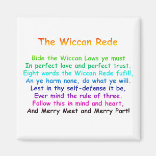 Aimant Le Wiccan Rede