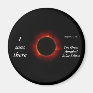 Aimant L'éclipse 2017 solaire "j'étais là" édition