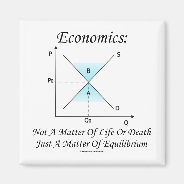 Aimant L'Économie N'A Pas D'Importance Pour La Vie Ou L'É (Devant)