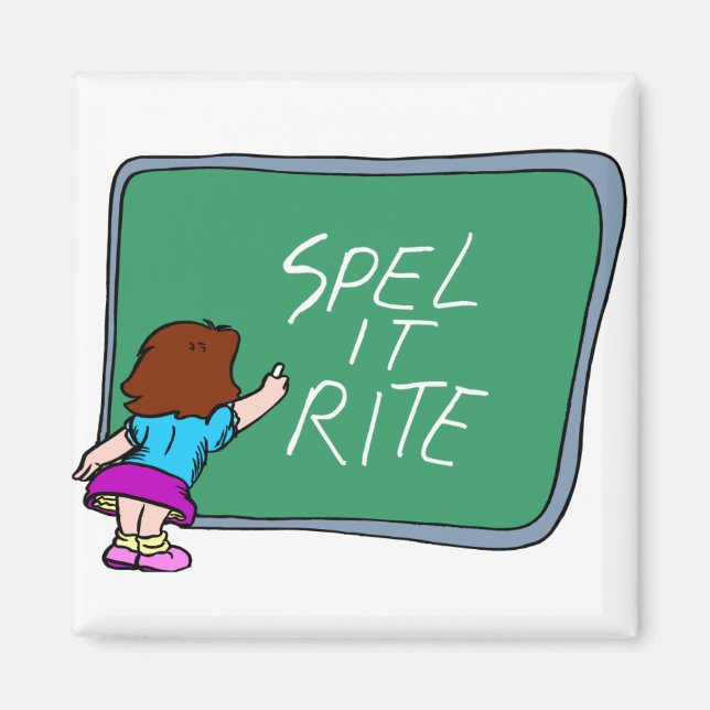 Aimant Leçons D'Orthographe Sur Le Tableau De Bord (Devant)