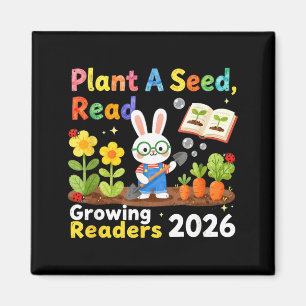 Aimant Lecture estivale 2026 Plantez une graine Lisez Cro